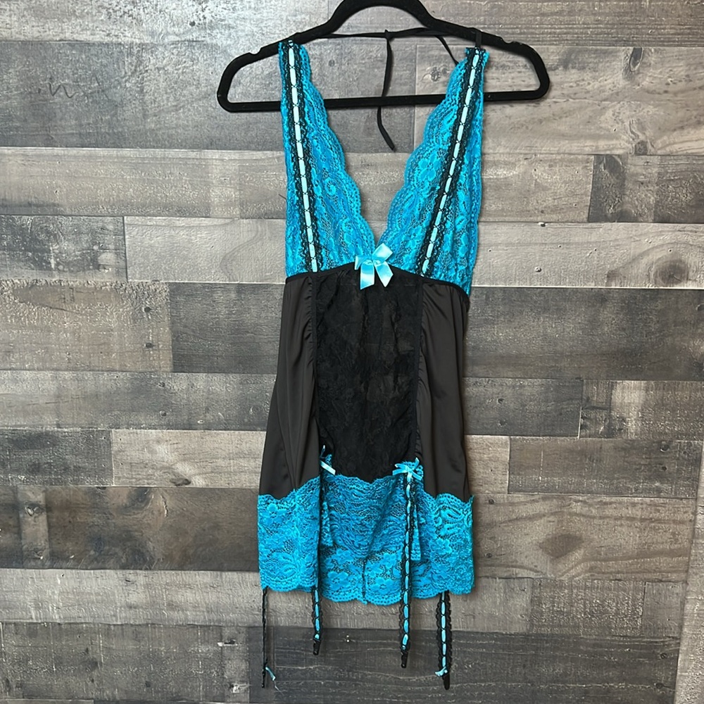 Black and Blue Lingerie